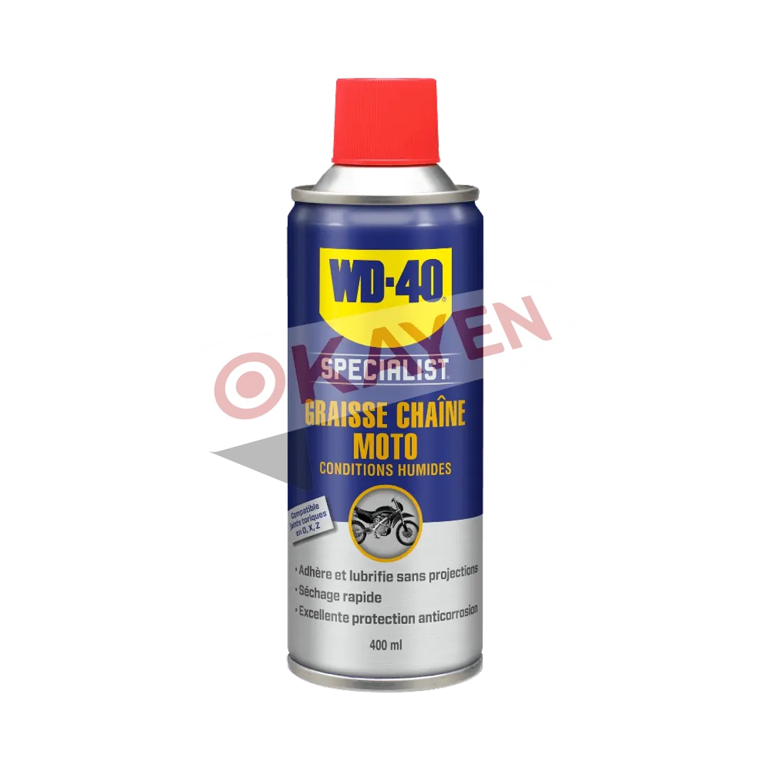 GRAISSE CHAÎNE MOTO CONDITIONS HUMIDES - WD-40